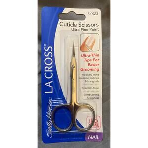 NEW La Cross Sally Hansen CUTICLE SCISSORS Ultra Fine Point Nails Stainless